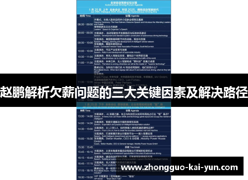 赵鹏解析欠薪问题的三大关键因素及解决路径